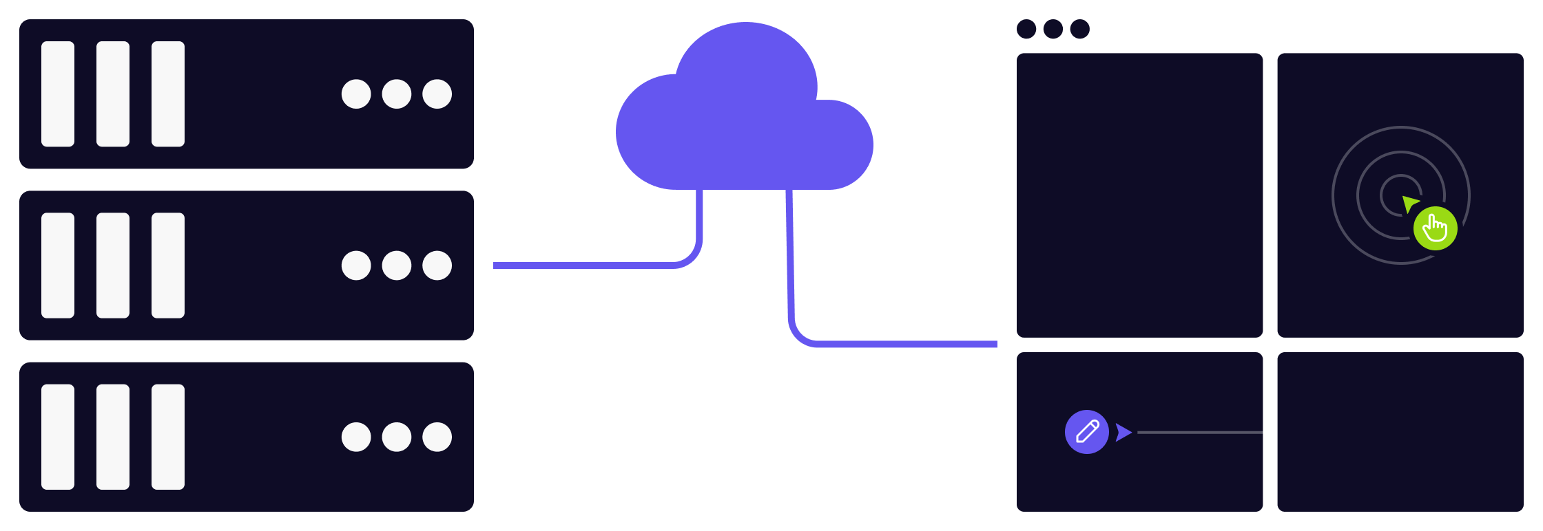 Window wireframes with cobrowse components