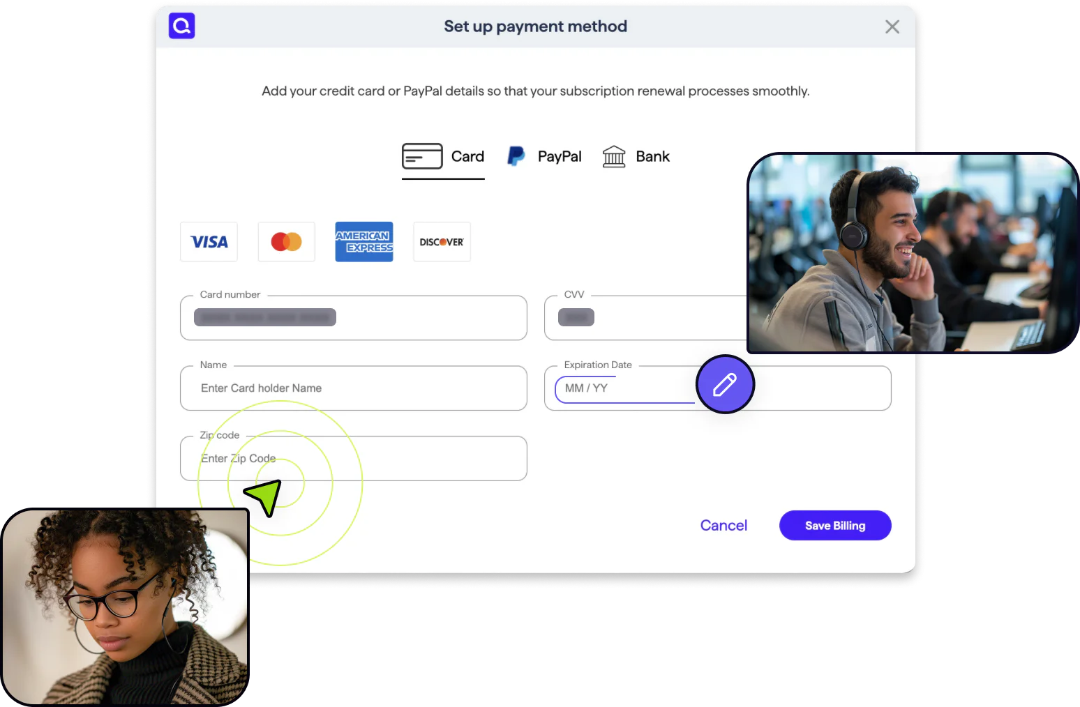 Co-browsing for financial services